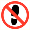 Piktogramm Betreten verboten Ø200mm PP Zeichen